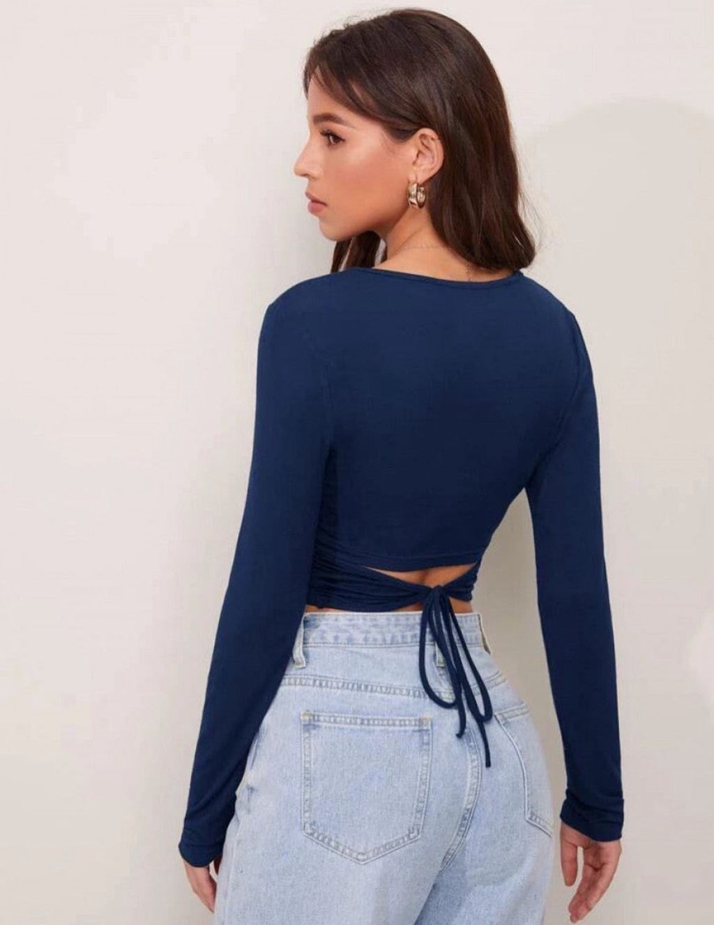 BLOOD VIBES  BACK CROP TOP
