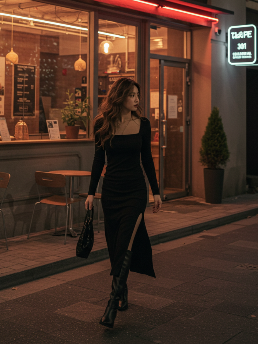 Blood Vibes Signature Slim Fit Dress – Luxe Elegance for Summer ☀️✨